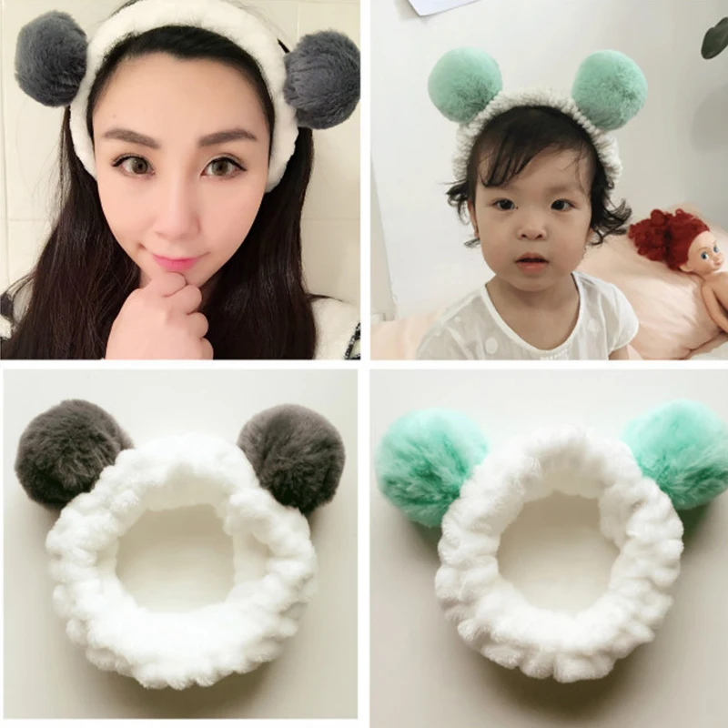 Милое искусственное кольцо милый коралловый помпон украшение для волос девочек