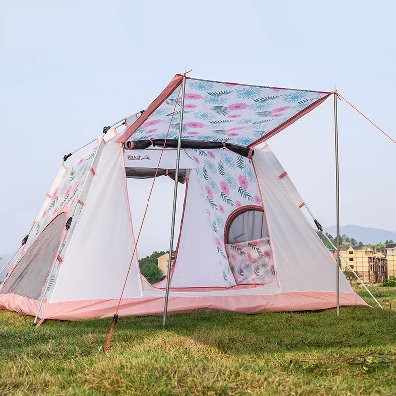 Tent Frame Pop Up Sports Party Outdoor Pink Fiberglass Garde