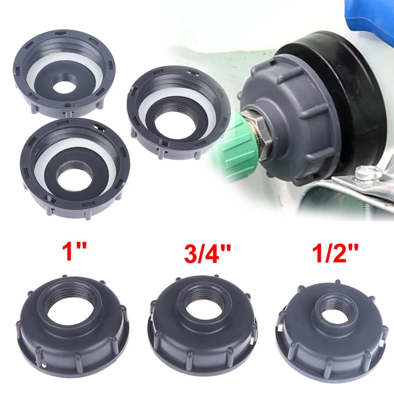 Durable Ibc Tank Fittings S60X6 Coarse Threaded Cap 60Mm Female Thread To 1/2 , 3/4, 1 Adapter Connector high quality ibc water tank fittings ibc tank valve replacement adapter s60x6 thread to 1 2 3 4 durable garden hose connector