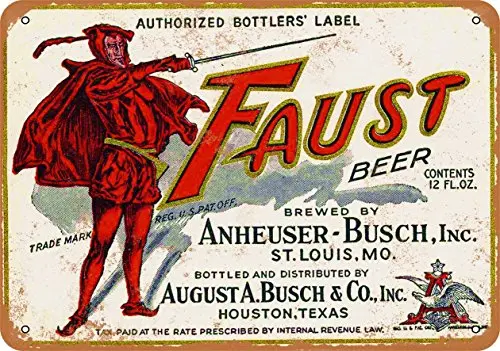

Metal Sign - Faust Beer - Vintage Look