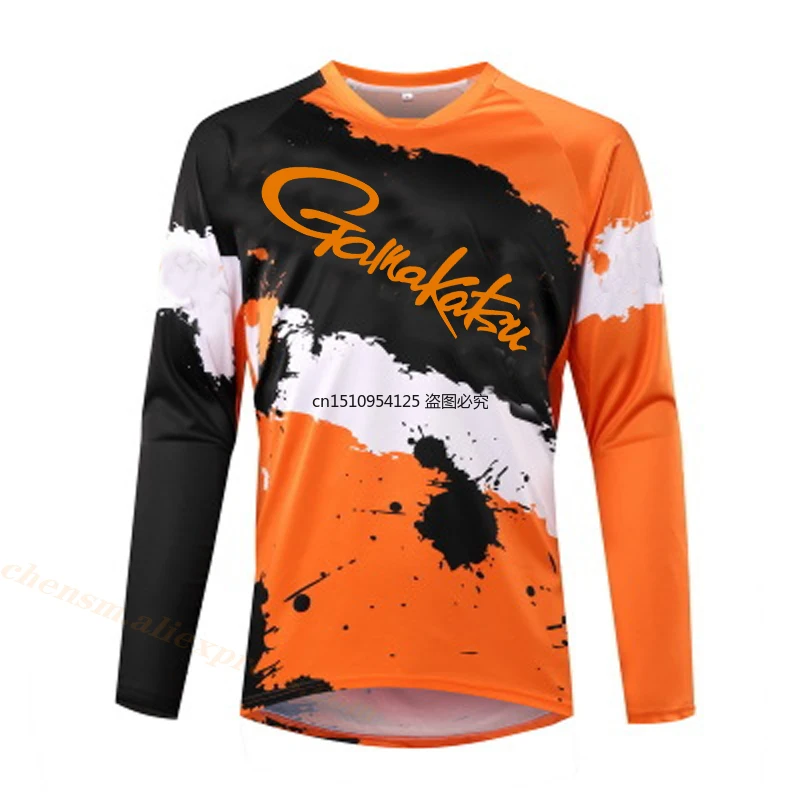 

Dawa Outdoor Breathable Cool Gamakatsu Cycling Jersey Tops Quick-drying Quick Surrender Long Sleeve Sunscreen Fishing Clothes