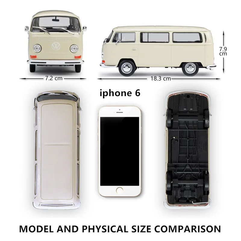 WELLY 1:24 Volkswagen 1963 T1 автобус Ван моделирование брелок для автомобильных ключей