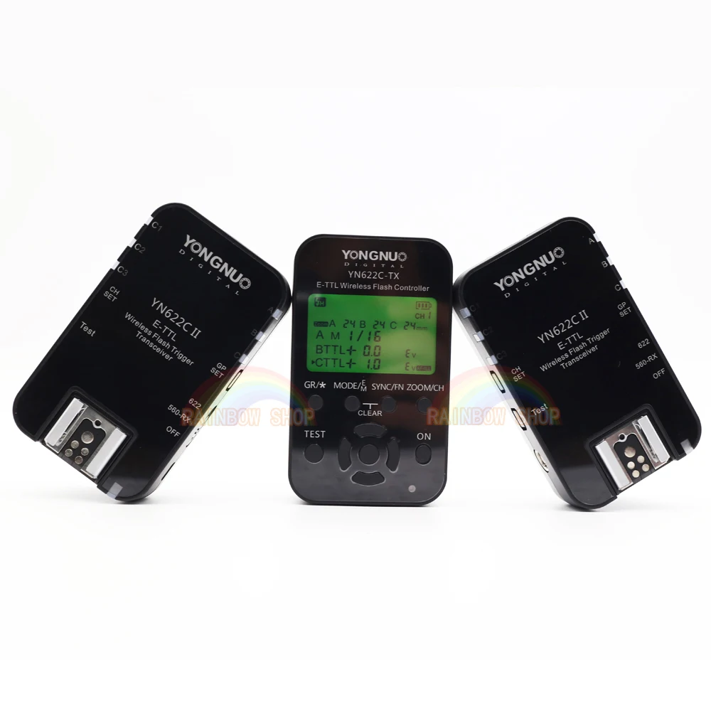 3in1 Wireless Flash Trigger Receivers Yongnuo YN622C + YN622C-TX E-TLL Transceiver for all Canon YN685 YN600EX-RT II | Электроника