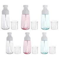 6pc shampoo bottles press type shower bottles cosmetic bottles for outdoor