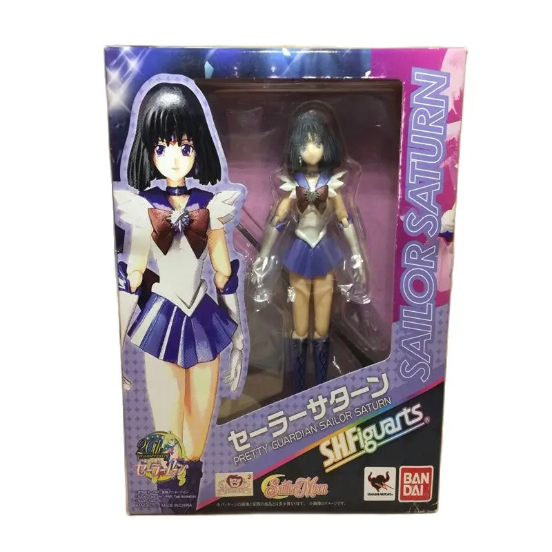 

Экшн-фигурки BANDAI S.H.Figuarts Сейлор Мун Сейлор Сатурн, оригинальная японская аниме игрушка, подарок для детей