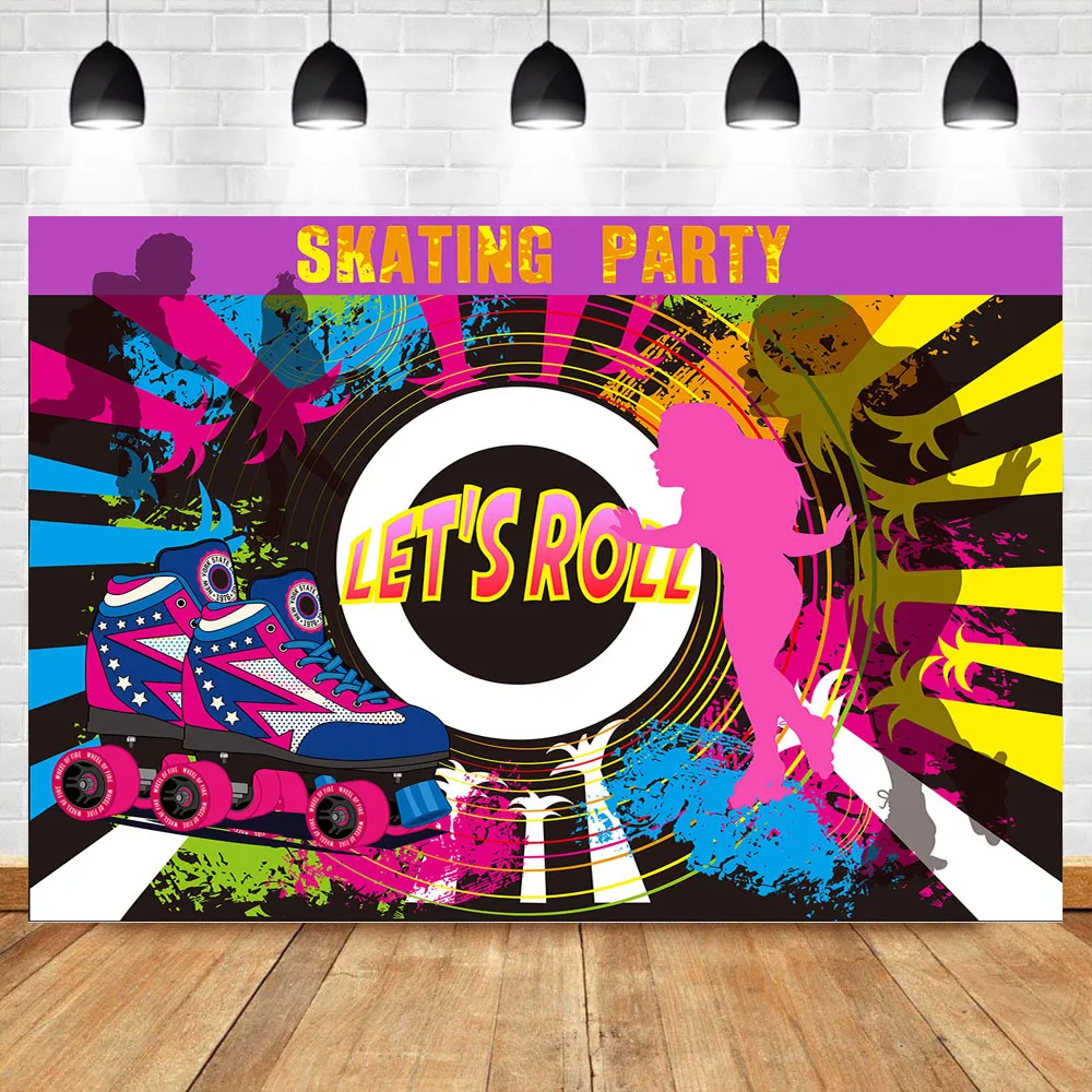 NeoBack Let's Roll задний фон для катания на коньках вечерние хип хоп граффити