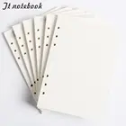 Классический блокнот с 6 отверстиями, внутренний картон для заполнения бумаги, внутренняя линия бумаги, сетка, точки, список, ежедневный Еженедельный ежемесячный планировщик A5 A6