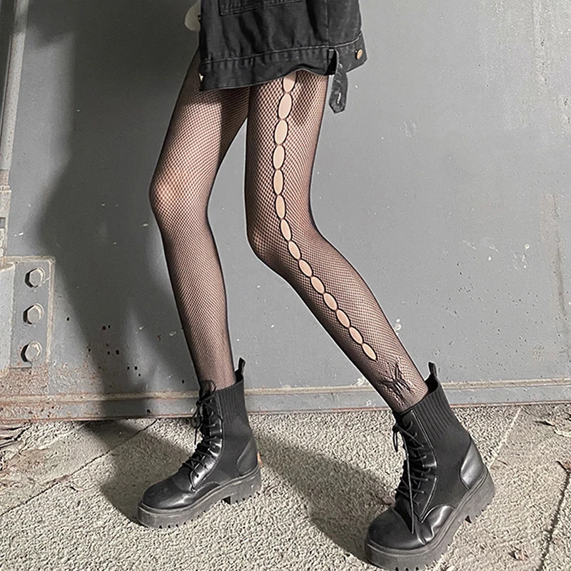 2022 кружевные милые черные чулки G брюки колготки японские готические женские с