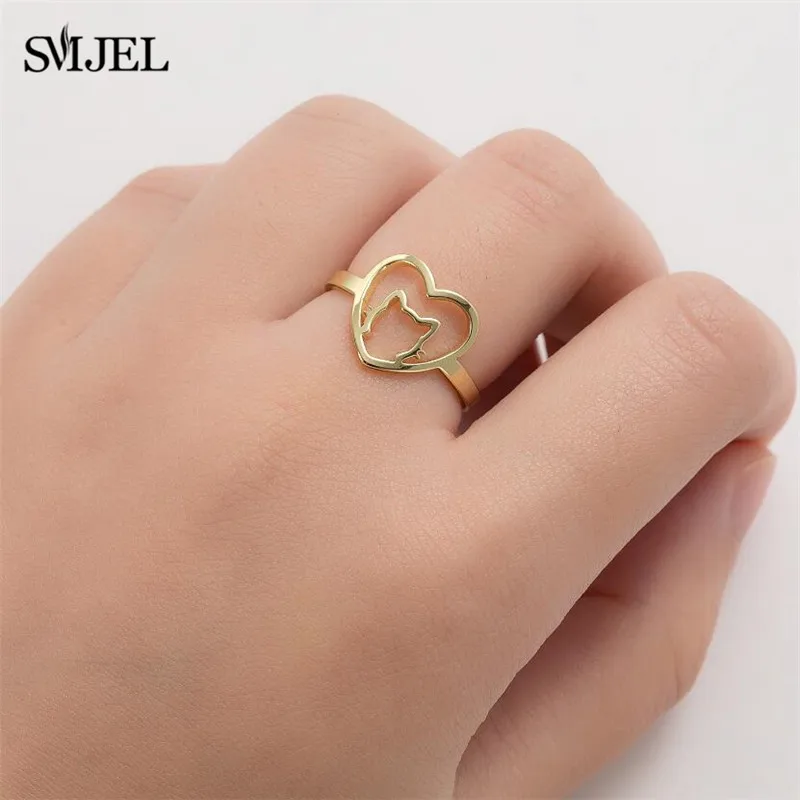 Женское кольцо из нержавеющей стали с изображением животного | Украшения и