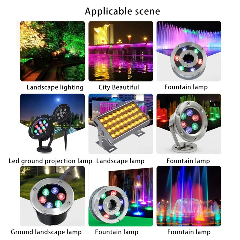

10Pcs 3X3W High Power RGB Red Green Blue LED Light Lamp Energy Saving Lamp Beads Bulbs 6PIN 45MIL 3W High Power Chip