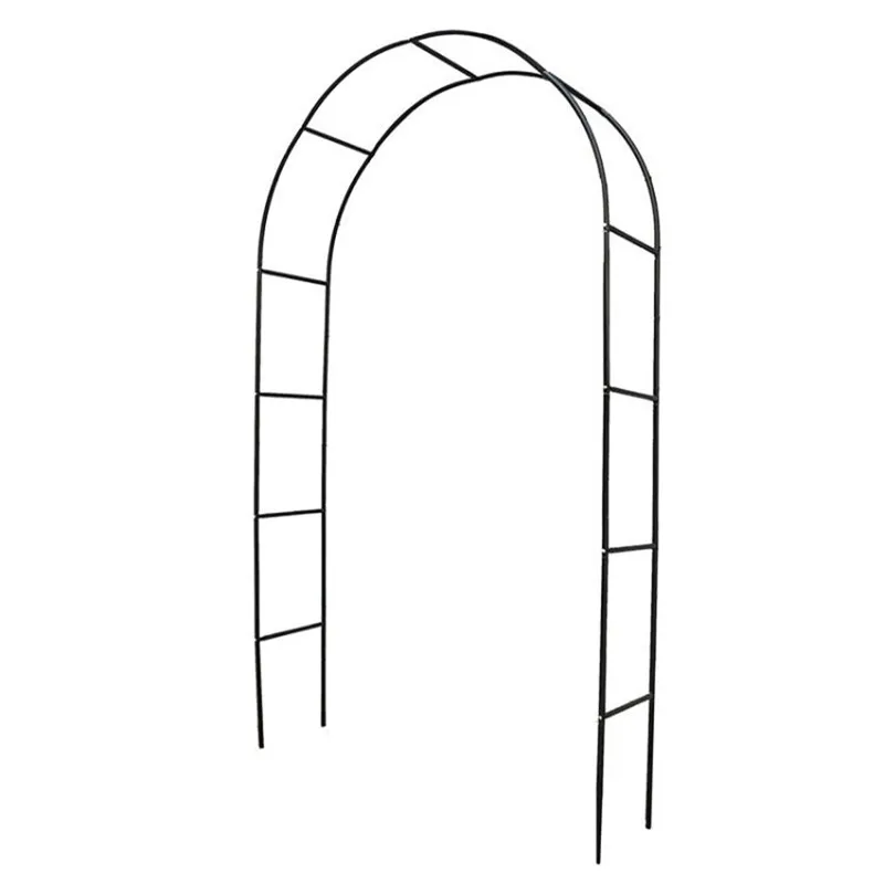White Wedding Metal Arch Garden Iron Flower Stand Grape Vine Climbing Frame Loofah Rack 240*38*140cm for Party Decoration | Дом и сад