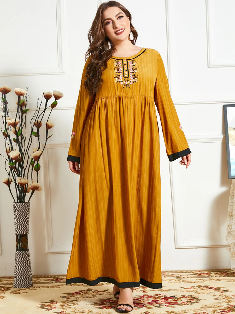 

Ramadan Abaya Dubai Arabic Muslim Dress Women Turkey Islam Clothing Maxi Dresses for Women Caftan Marocain Kaftan Robe Longue