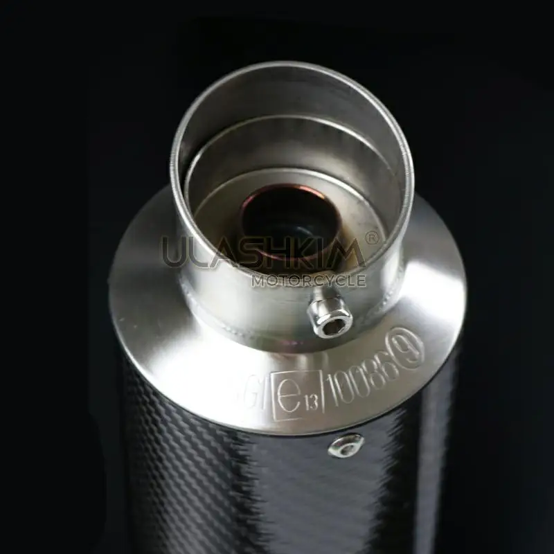 E-MARK Universal Motorcycle Scooter slip on Exhaust Muffle FOR Most | & Systems(Motorcycle)