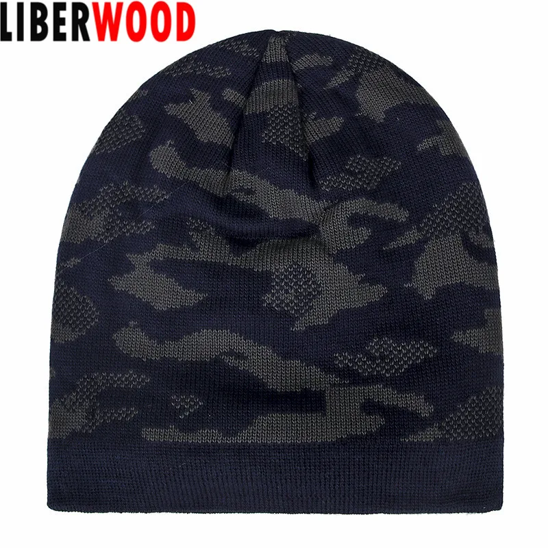 LIBERWOOD мужские зимние облегающие шапки специального назначения камуфляжная