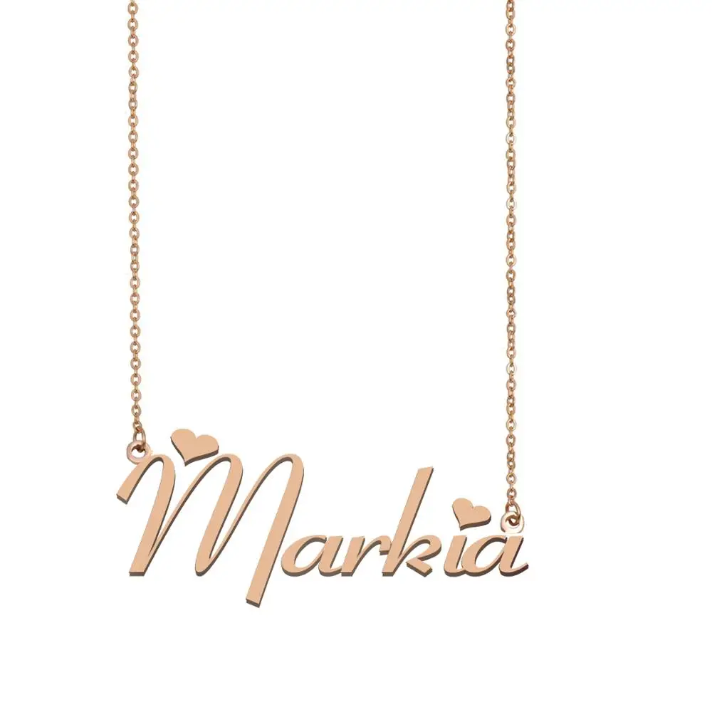 

Markia Name Necklace , Custom Name Necklace for Women Girls Best Friends Birthday Wedding Christmas Mother Days Gift