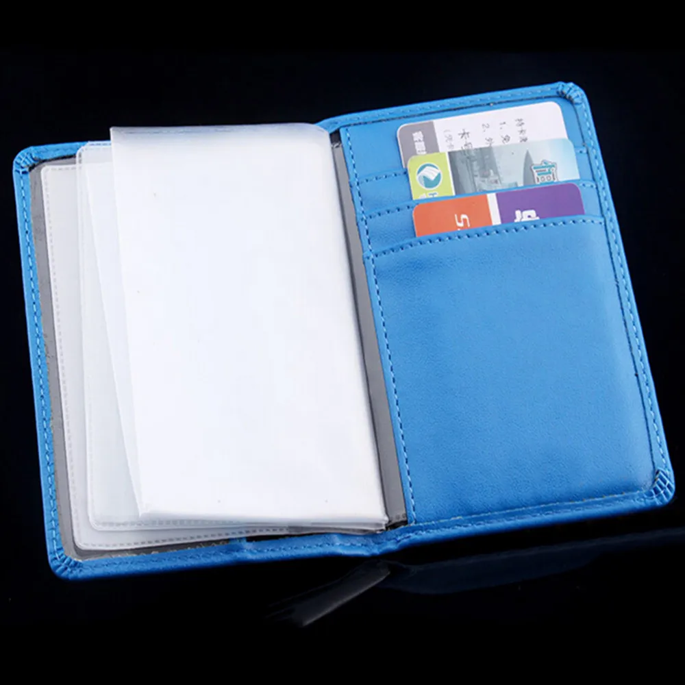 

PU Leather On Cover For Car Driving Documents Card Credit Holder Purse Russian Auto Driver License Bag Wallet Passport Case