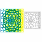 Новинка, многослойная панель с цветами, 2021 металлические Вырубные штампы для скрапбукинга и изготовления открыток, Декор, тиснение, без штампов