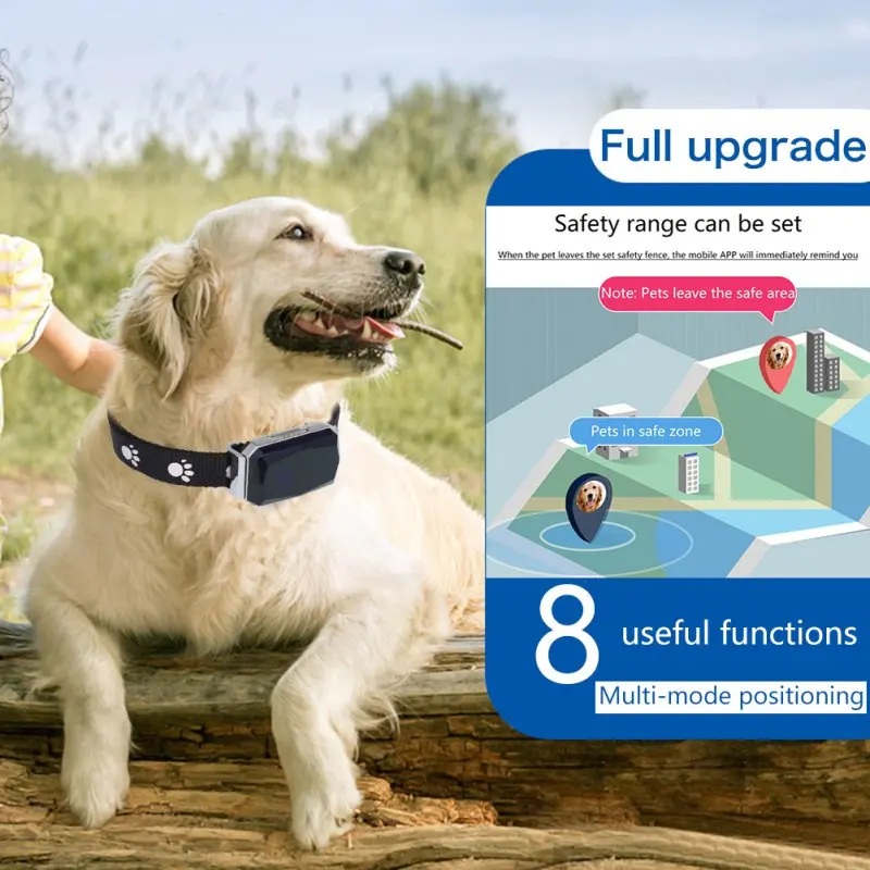 

Pet Smart GPS Tracker MiNi pet positioning collar AGPS LBS positioning SOS real-time tracking IP67 protection level