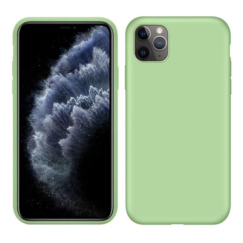 Мягкий силиконовый чехол из ТПУ для iPhone 11 Pro X XS XR Max Жидкий 7 8 6S 6 Plus зарядки|Бамперы|