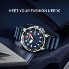 Высококачественные дизайнерские мужские спортивные часы, большие круглые часы, мужские синие силиконовые часы, мужские автоматические наручные часы для мужчин