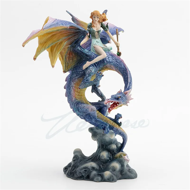 Европейская скульптура HANA NO KO LUNLUN и DRAGON ART Цветочная фея статуя из смолы