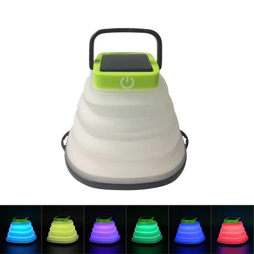 NEWKBO 6 светодиодов складной Солнечный фонарь с энергосберегающим солнечным