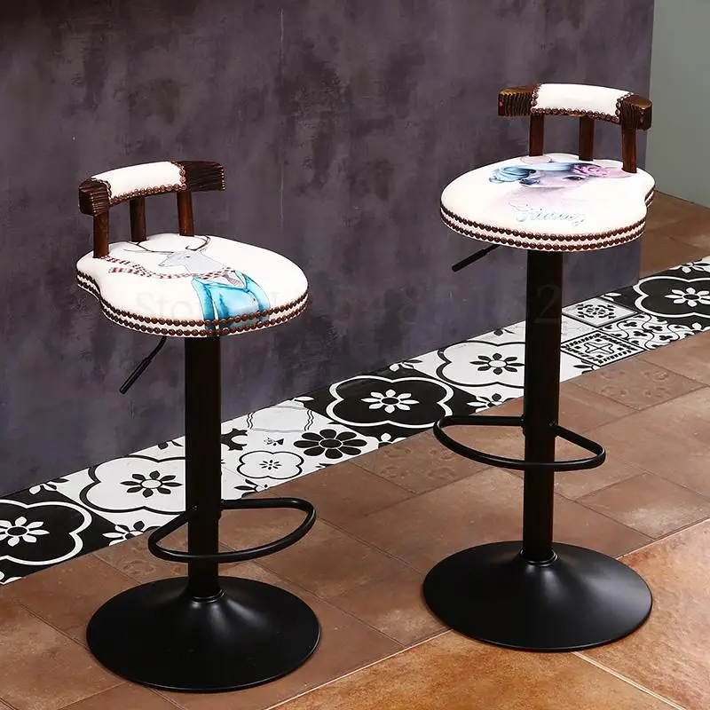 Барный стул с подъемом для дома современный минималистичный кассовый аппарат