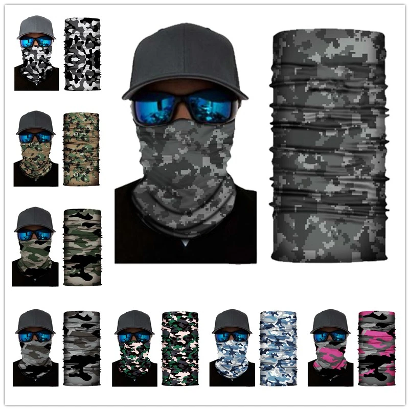 

buffe Men Sports Bicycle Multi Functional Bandana Headband Camouflage Seamless Tubular Magic Bandanas Ring Women Scarf Climbing