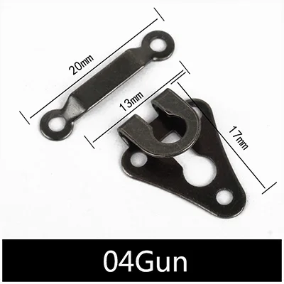 04Gun Meetee 30/50 комплектов Медь металлический крючок для брюк шуба невидимая кнопка крючок для юбки на брюки Регулируемая застежка аксессуары для шитья CN047 - Цвет: 04Gun