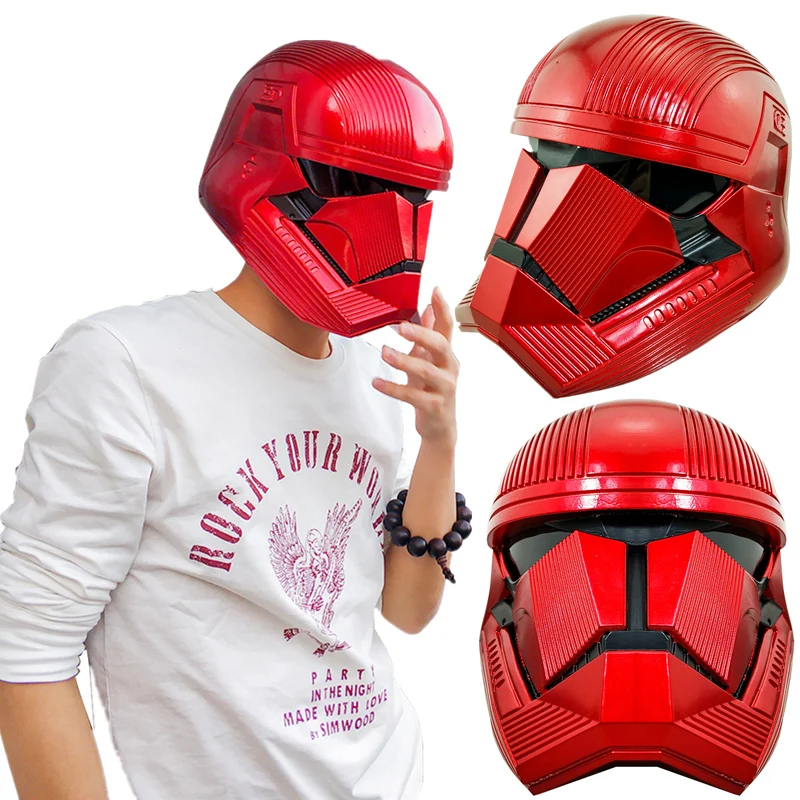 Sith Trooper шлем Rise of Skywalker S Wars Красная маска Штурмовик косплей реквизит|Костюмы из
