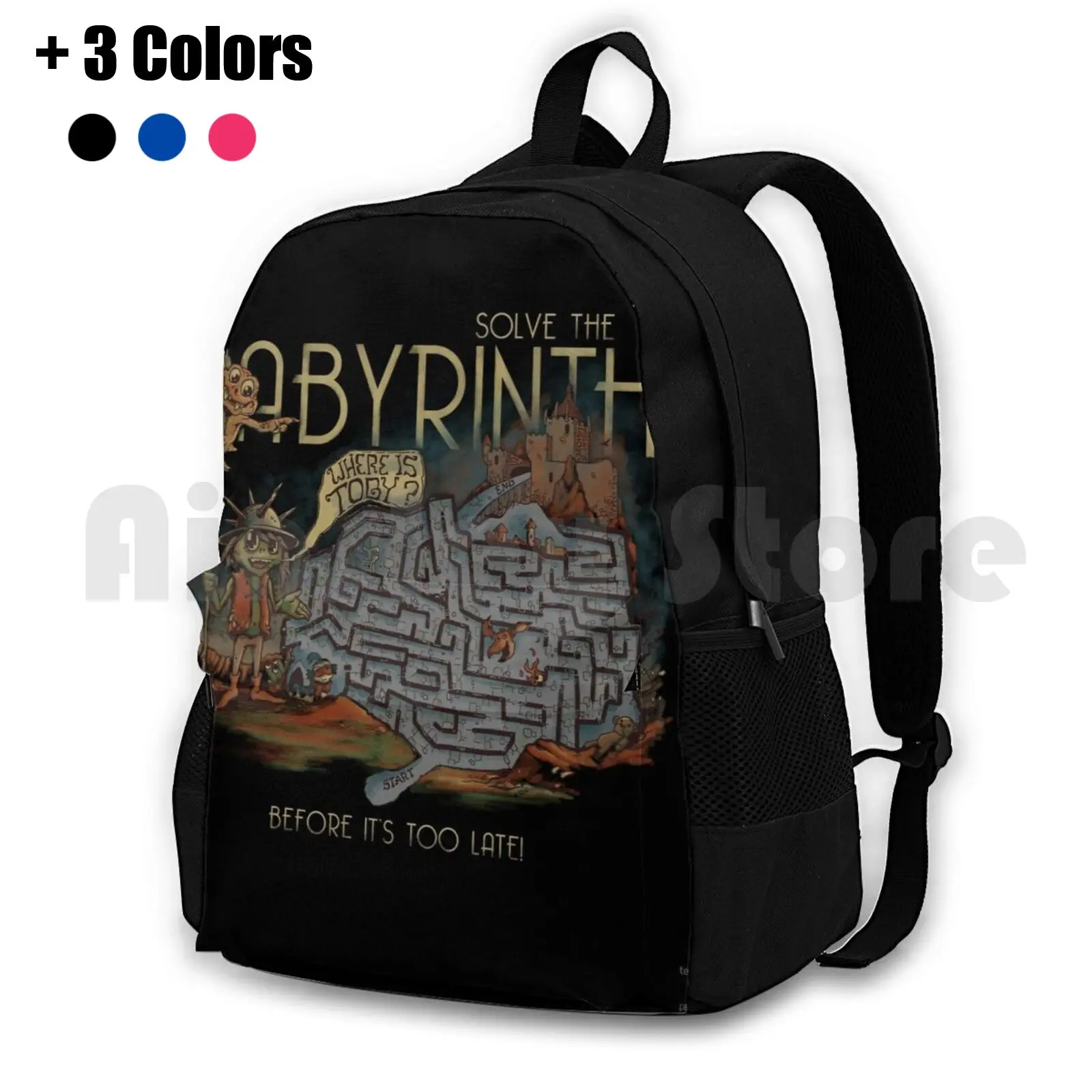 

Where'S Toby  Outdoor Hiking Backpack Riding Climbing Sports Bag Labyrinth Labyrinth Movie David Bowie Movies Cult Movies 80S
