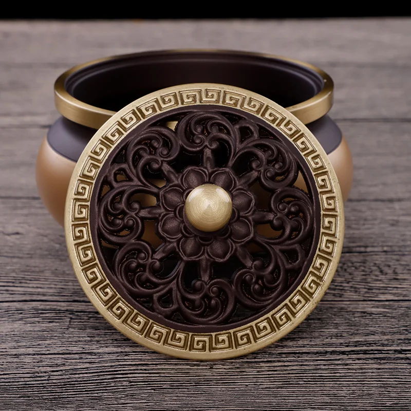 

Asian household indoor sandalwood burner Zen for Buddha tea ceremony incense path boutique high foot ornament incense burner