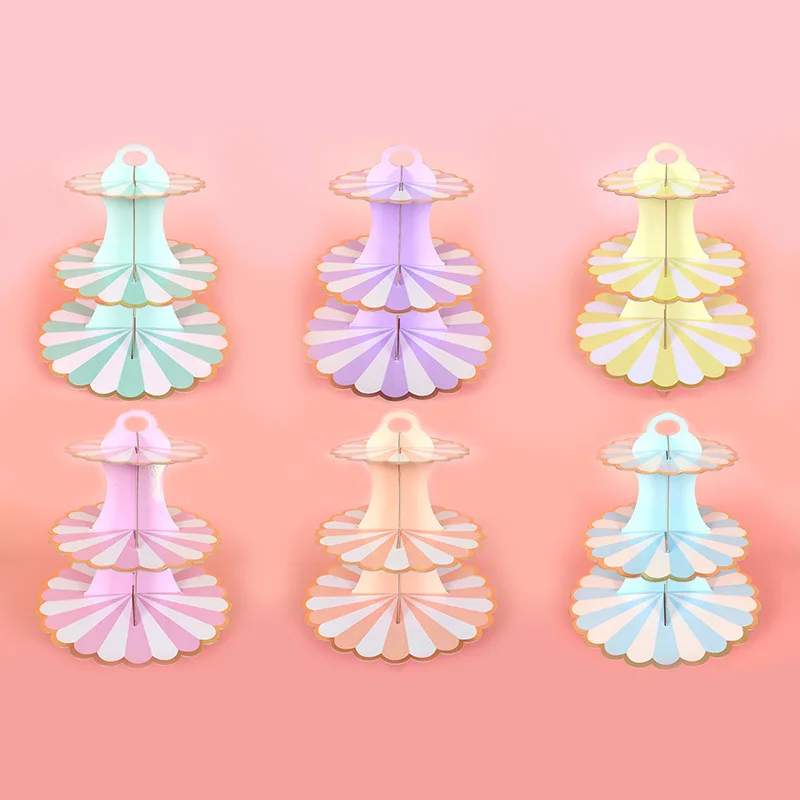 Бумажная подставка для торта послеобеденного чая свадебные тарелки вечерние