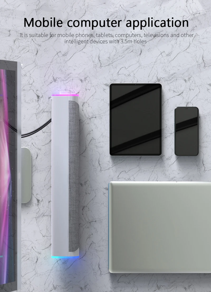 New Wireless/Wired Computer TV Speakers 4D Surround Soundbar Stereo Subwoofer Sound Bar For Xiaomi Redmi Laptop PC Game Home |