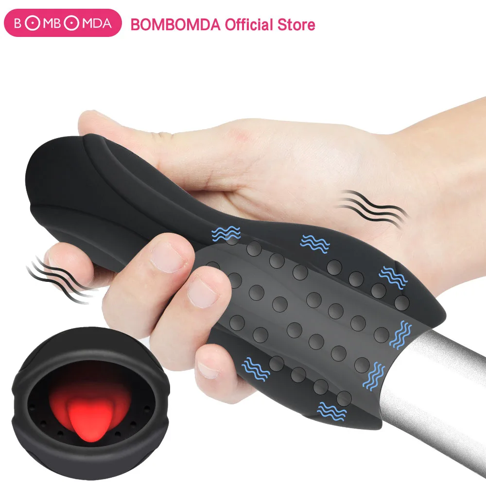 Мужской мастурбатор вибратор для головки члена USB Перезаряжаемый Массажер