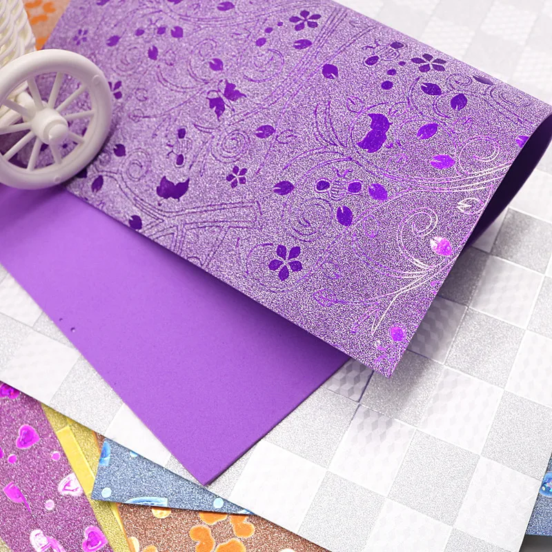 Бумага из пеноматериала с блестками A4 10 листов/пакет сделай сам Крафтовая губка