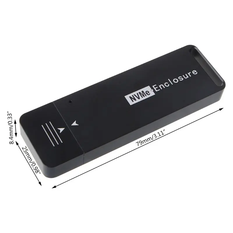 

M2 SSD Case NVMe NGFF M.2 SSD Enclosure USB3.1 Type-C Gen2 for In-tel 2230 2242 NVME Hard Drive Disc Box