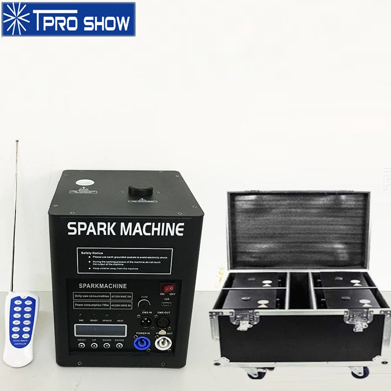 Машина фейерверков с холодным свечением дистанционный сверкающий фонтан Dmx 500 Вт