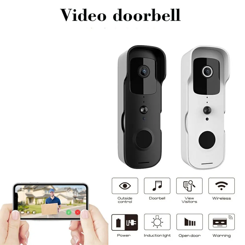 

T30 Wireless Video Doorbell Camera Outdoor Intelligent Monitoring Doorbell Intercom Phone Video Doorbell