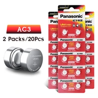 panasonic 2 50pcs ag3 button cell batteries znmno2 1 5v lr41 sr41 ag3 g3a l736 192 disposable batteries for watch remote toys