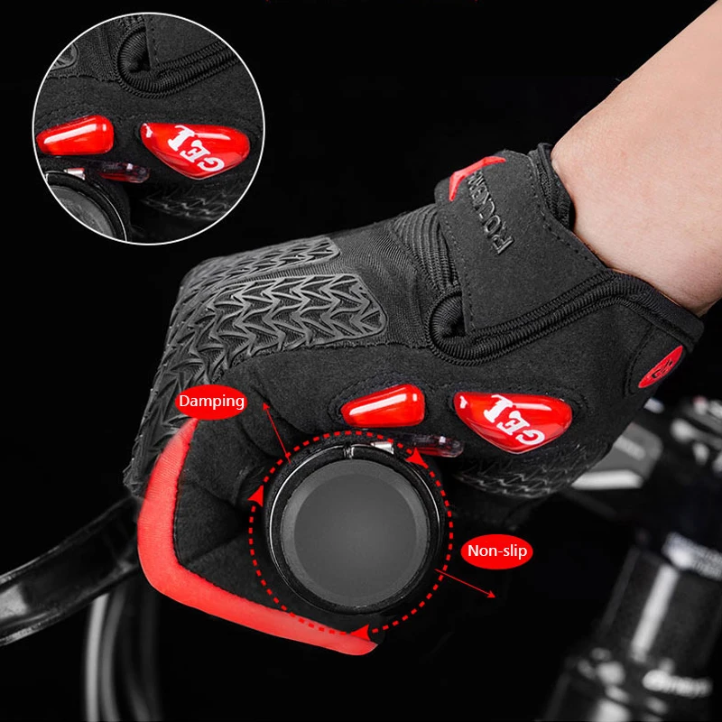 

ROCKBROS Bicycle Gloves Touch Screen Cycling Gloves Men Women Full Finger Glove Anti-slip Bike Motorcycle Riding Gloves Warm