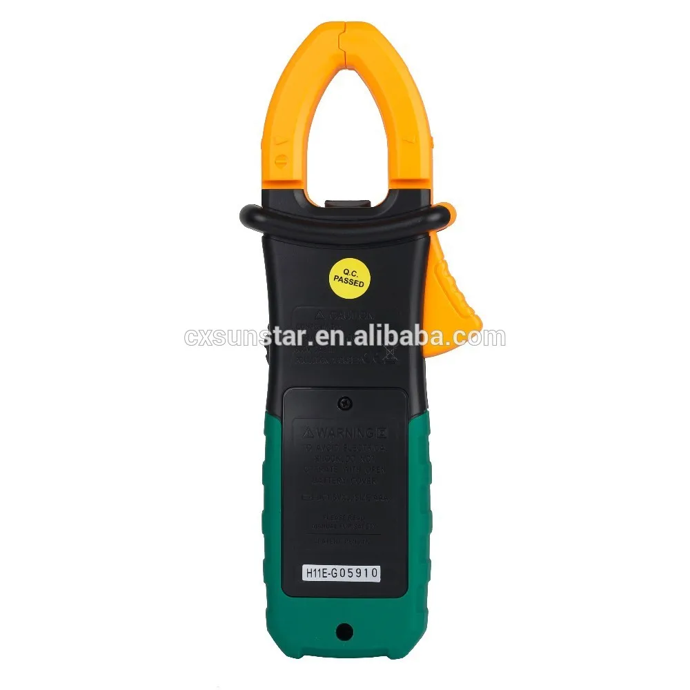 

MS2108A Auto Range Digital AC DC Clamp Meter Multimeter 400A Current Voltage Frequency Capacitance Tester Worklight