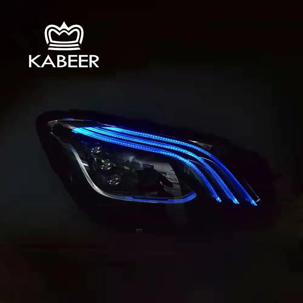 Налобный фонарь в сборе, подходит для Mercedes-Benz W222-, полный модуль Plug& Play, обновление до, стиль, модифицированная версия