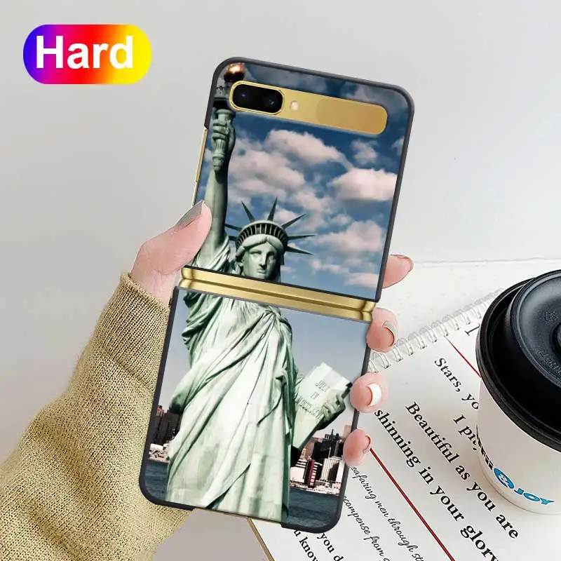 

New York City Hard Case for Samsung Galaxy Z Flip 5G ZFlip 6.7 " Shell Shockproof Black Phone Protective Cover