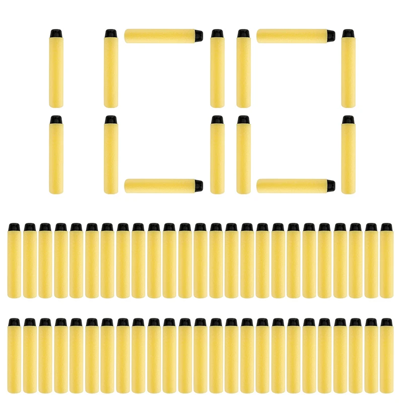 

Патроны для бластеров Nerf, мягкие, черные, 100 см, 7,2 шт.