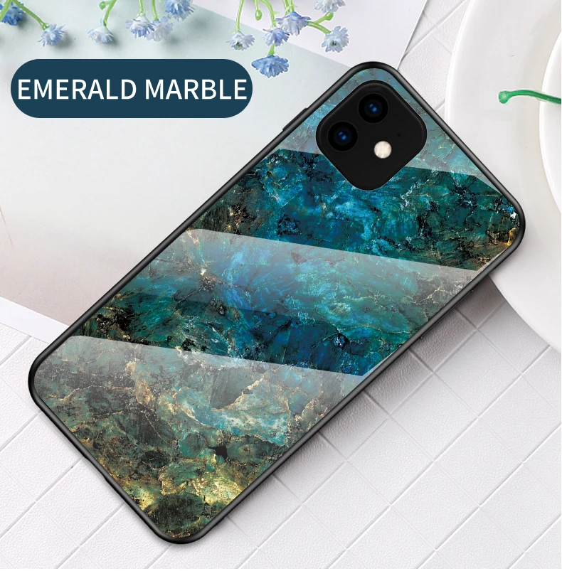 Чехол s для iPhone X Xs 11 Pro Max XR мраморный узор закаленное стекло задняя крышка чехол для телефона для iPhone 7 8 6 6s Plus 5S