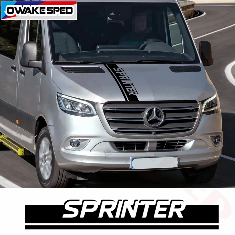 Спортивный Стильный чехол для Mercedes Benz Sprinter автомобильного двигателя полосатая