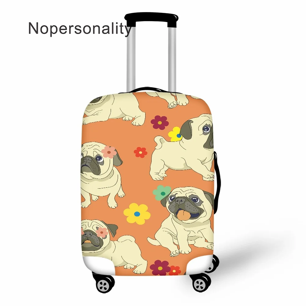 

Защитный чехол для Мопсов Nopersonality, чемодан для путешествий и багажа, модные аксессуары для путешествий, эластичные противопылевые чехлы