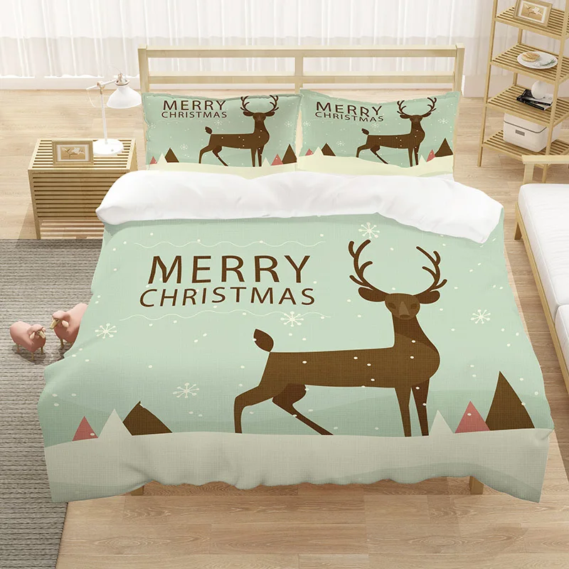 Домашний текстиль в мультипликационном стиле с лосем/постельные принадлежности