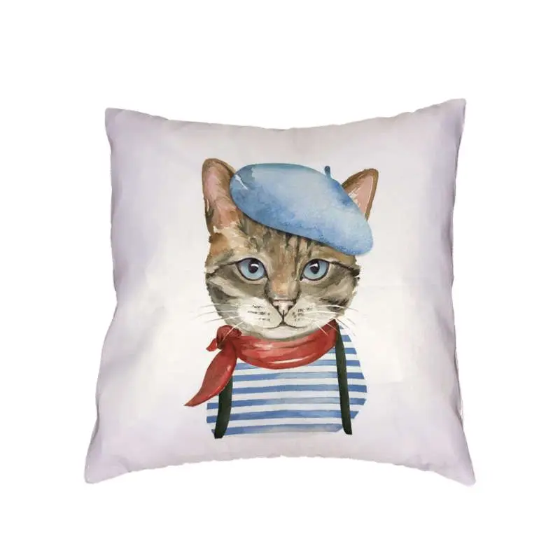 Чехол для подушки с изображением мультяшного Аватара цветная шляпа костюм кота